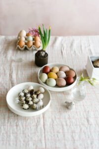 Cozy seasonal home scene with candles and blankets